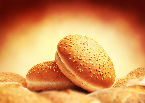 Image of buns with sesame seeds
