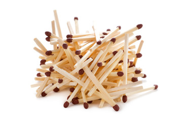 a pile of match sticks