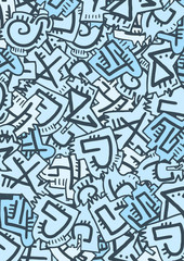 Mosaic art wallpaper