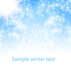 snow winter background