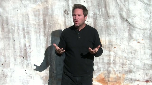 Man Giving Presentation in Sun