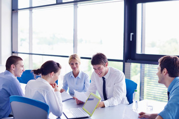 business people in a meeting at office