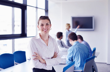 Fototapeta premium business people in a meeting at office