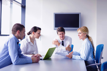 business people in a meeting at office