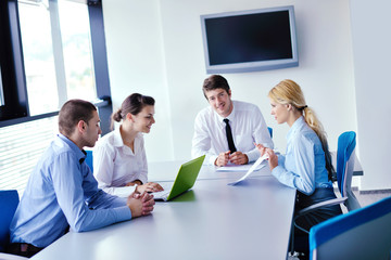 business people in a meeting at office