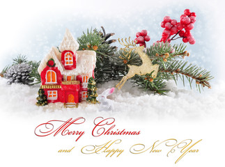 Рождественская открытка.