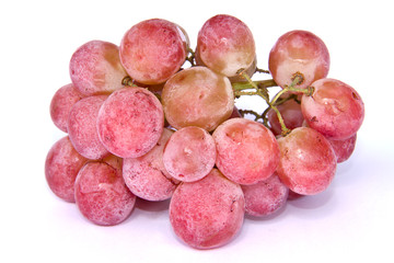 red grape isolated on white background