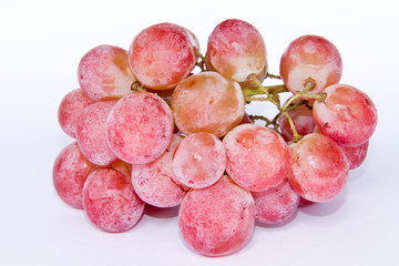 red grape isolated on white background
