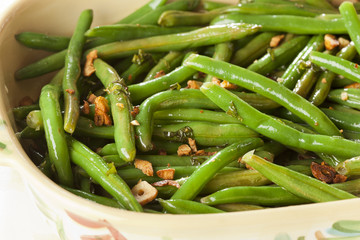 Fresh Organic Cooked Green Beans