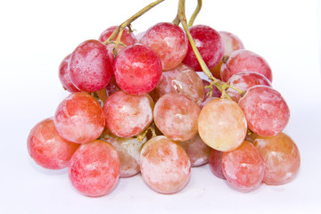 red grape isolated on white background