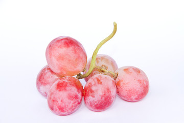 red grape isolated on white background