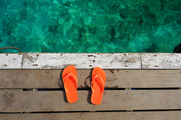 Sandals at jetty
