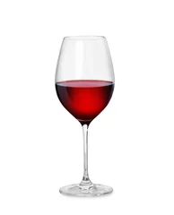 Papier Peint photo autocollant Vin Red wine glass