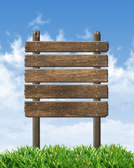Wood signboard background 