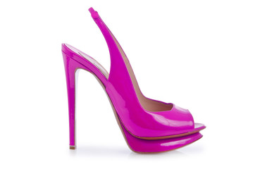 Woman shoes isolated on white