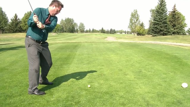 Businessman Golfing