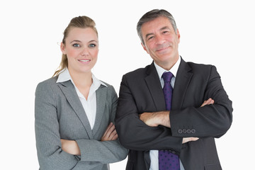 Cheerful businesspeople