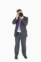 Man using camera