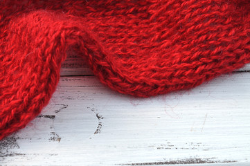 Red Knit Frame