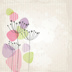 Vintage Design with Flowers