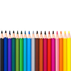 Crayons de couleur horizontal
