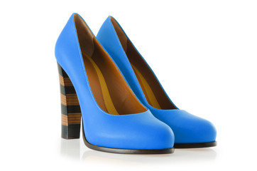 Woman shoes isolated on white