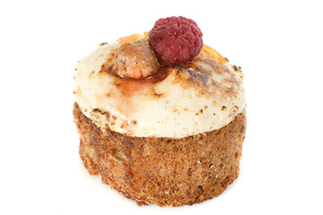 cake with raspberry