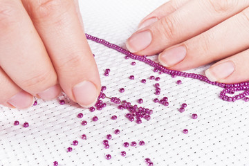 Embroidery beads