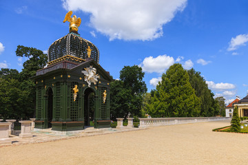 Baroque pavilion in the gardens Branicki. Bialystok, Poland.