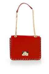 Elegant woman bag isolated on white