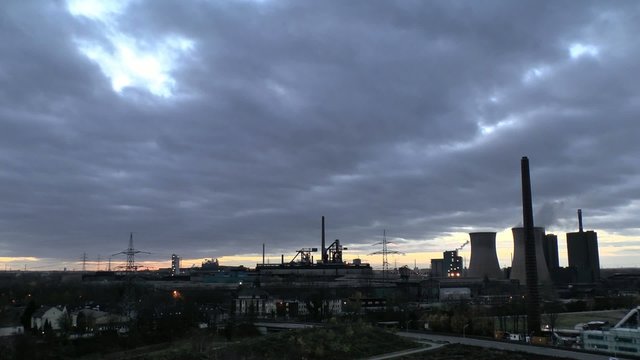 Industrie im Ruhrgebiet - Kurz vor Sonnenuntergang