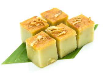 Coconut custard squares