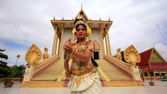 Apsara Dancer beautiful supernatural female in asian mythology