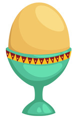 egg isolated on white background vector