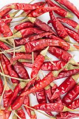 Red pepper on white background