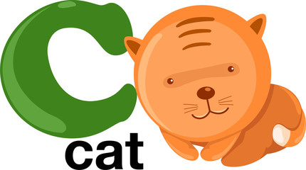 Animal alphabet letter - C 