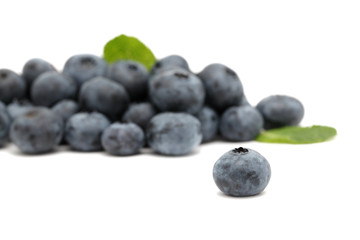 Pile of ripe blueberry