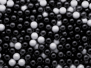 black white mixed balls background