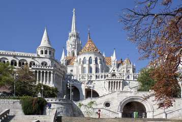 Fototapeta na wymiar Halaszbastya w Budapeszcie