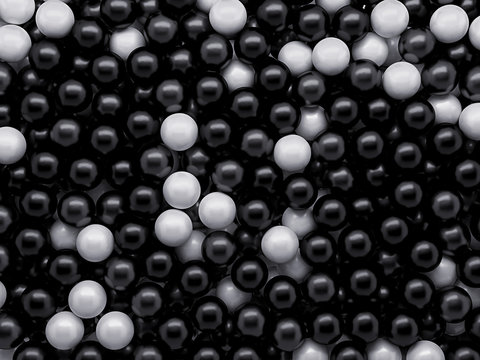 black white mixed balls background © wacomka