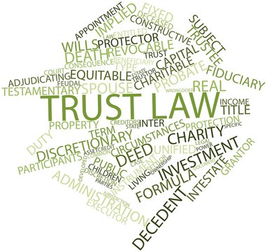 Word cloud for Trust law