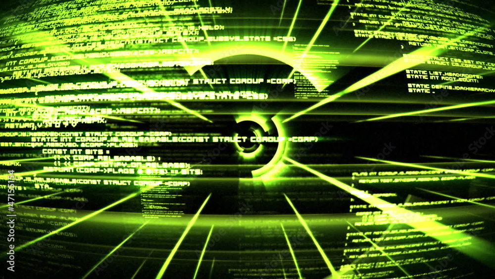 Poster green text and circles unfold