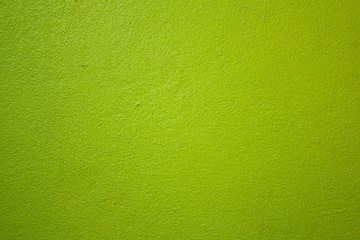 The walls are painted green.