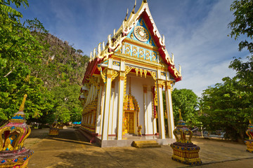 Architecture of buddhism temple in Thailand