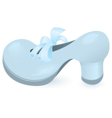 Blue shoe vector
