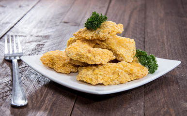 Plate with Chicken Nuggets