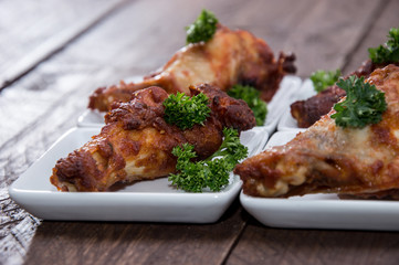 Portion of Chicken Wings