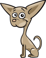 chihuahua dog cartoon illustration