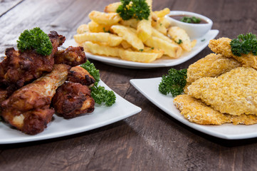 Fingerfood on a plate