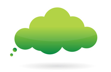 think green message bubble